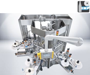 rotary labeler for self-adhesive labels - labeling systems manufacturer